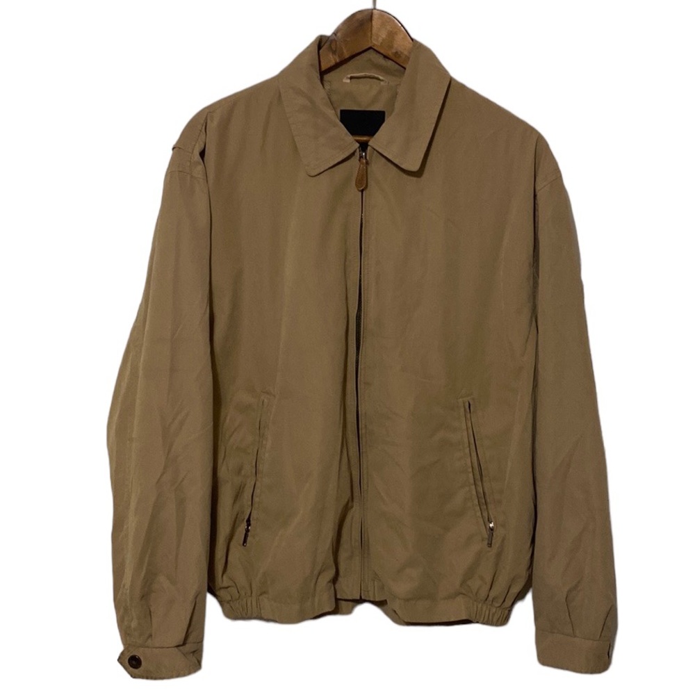 London Fog Auburn Zip-Front Golf Bomber Jacket